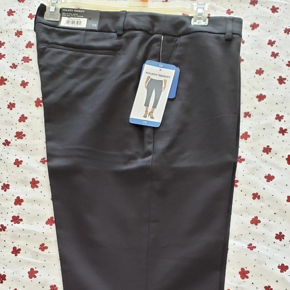 NEW BLACK CAPRIS SIZE 10 - Picture 2 of 4